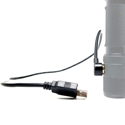 PowerTac Replacement USB Magnetic Charger Charging Cable M5 / M5 GEN2 / M6 LED Tactical Flashlight...